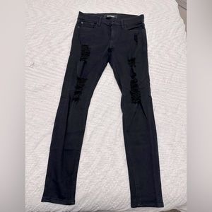 Express Legging Jeans • Black • size 2 Regular
